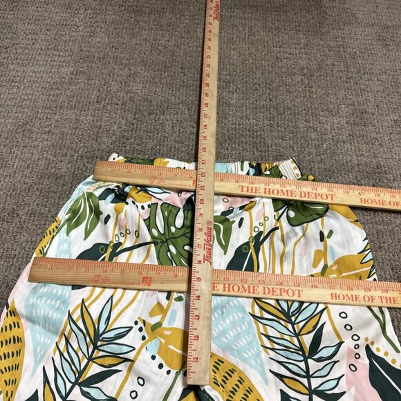 H/G Pants Multicolored Floral Semi Sheer Women’s Size Medium - Picture 2 of 12